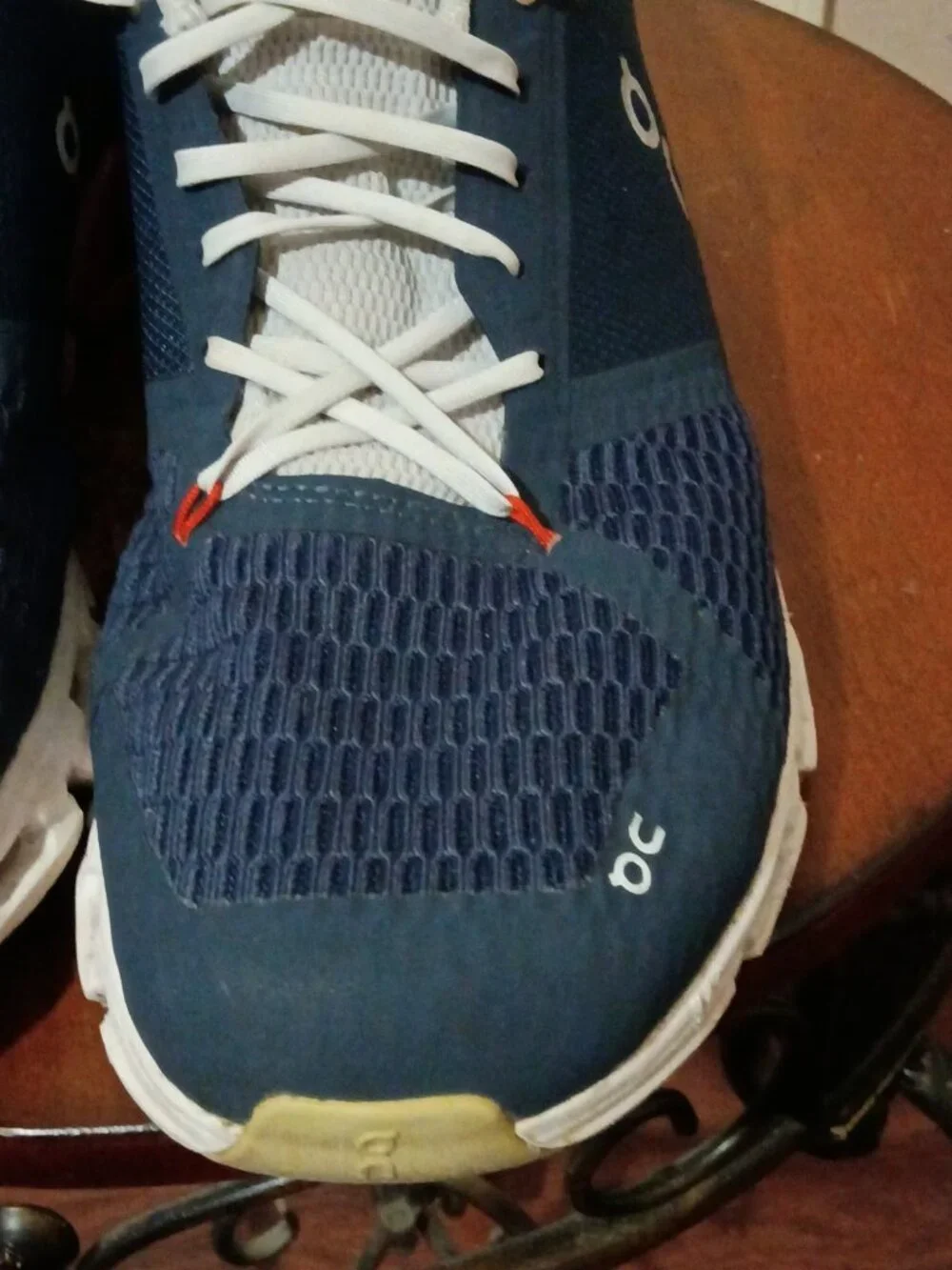 On Cloud Cloudflyer Mens Running Shoe 10.5 Blue Rust Sneaker Swiss Engineering - Picture 11 of 14